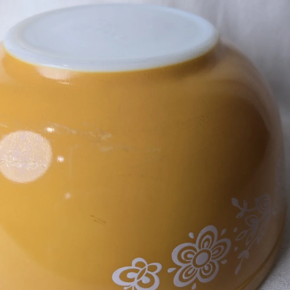Pyrex Vintage Butterfly Gold 2-1/2 Qt Mixing Bowl‎ # 403